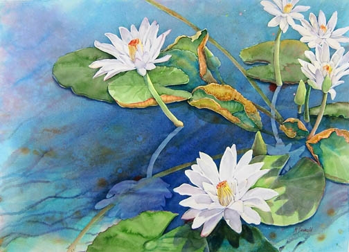 Five White Lilies #8 by Rebecca McDannold