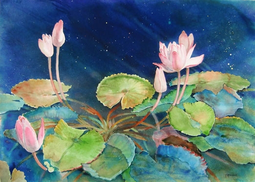 Click here to view Water Lilies #4 by Rebecca McDannold