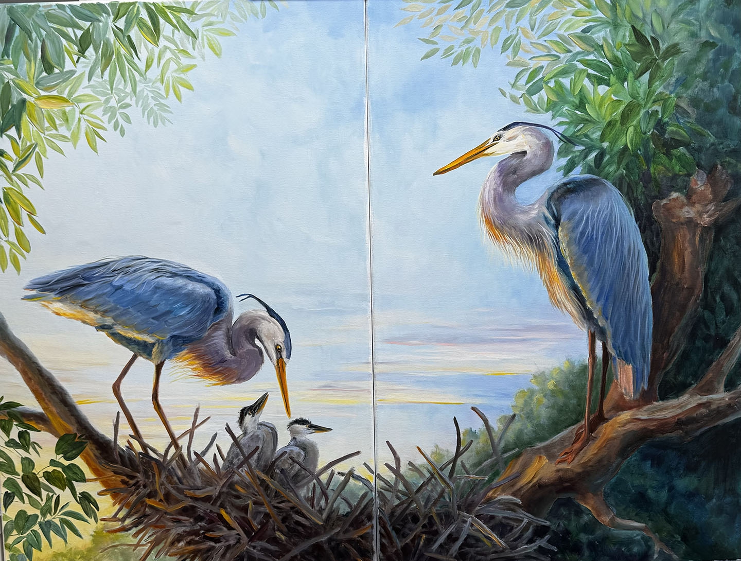 Click here to view Heron Family by Rebecca McDannold